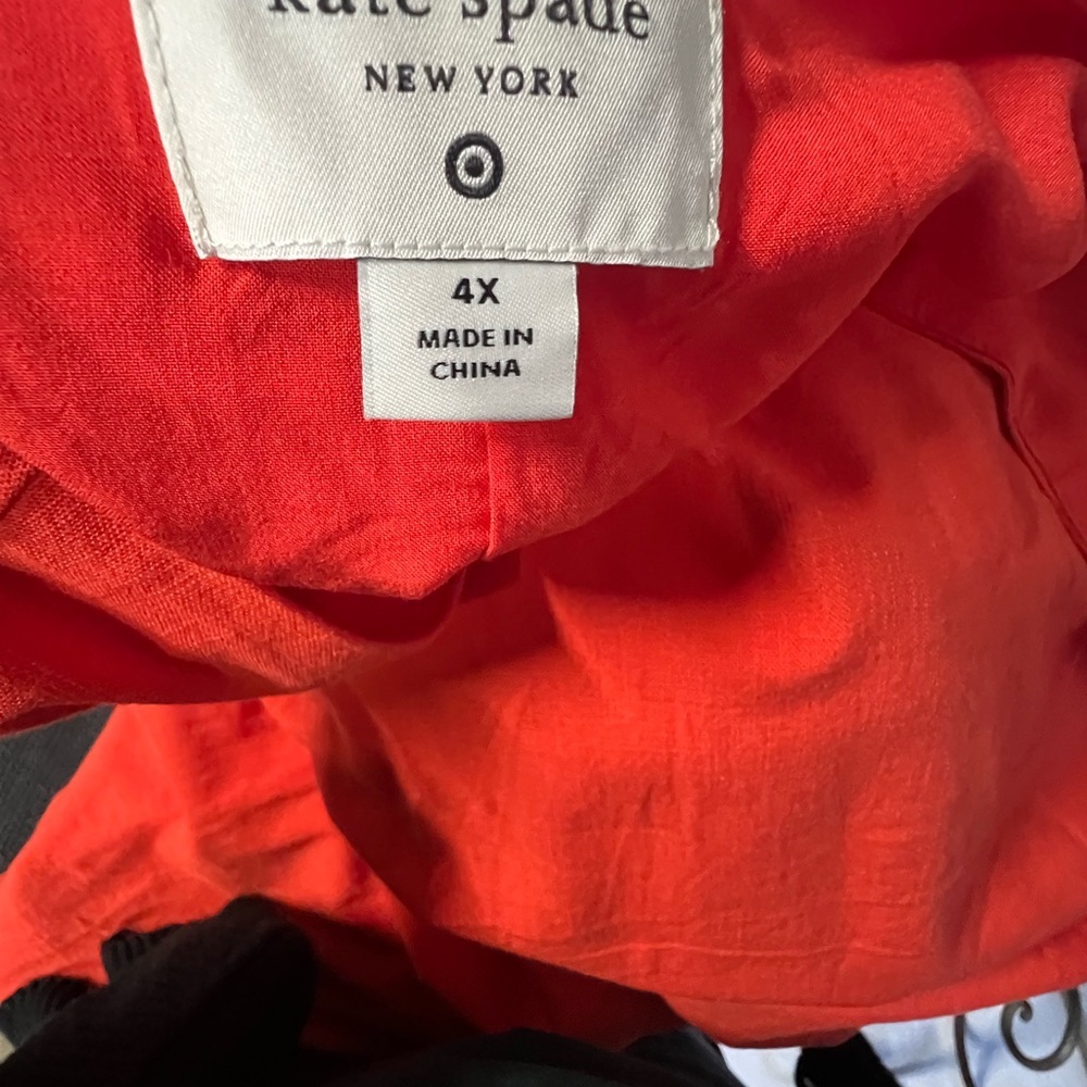 NWT Kate Spade Vibrant Red/orange Dress - Picture 3 of 5